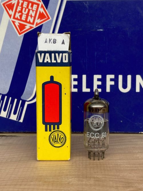 ECC81 12AT7 Mullard branded Valvo, NOS/NIB, Blackburn code