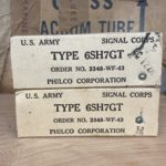 6SH7GT Philco, NOS/NIB, milspec, sealed boxes from 1940ies, sub WE717A, one pair