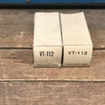 6AC7 VT-112 Western Electric, true NOS/NIB, milspec, sealed boxes, one pair