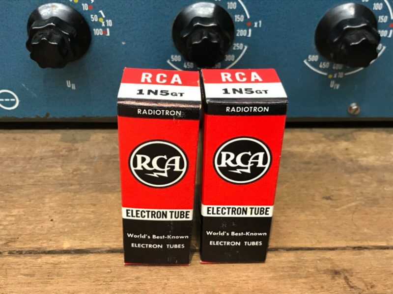 1N5GT VT146, RCA, one pair (2), NOS/NIB, immaculate condition, from military stock