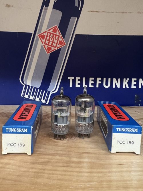 PCC189 7ES8 Tungsram true NOS/NIB, sub for E88CC/6922/CCa/6DJ8, one pair (2) - Image 3