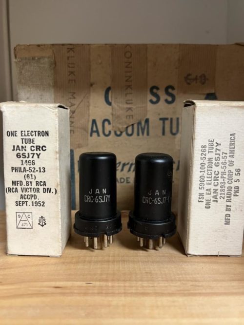6SJ7Y RCA NOS/NIB, milspec tubes from the 1950ies, one pair (2)