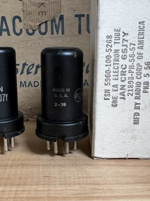 6SJ7Y RCA NOS/NIB, milspec tubes from the 1950ies, one pair (2) - Image 2
