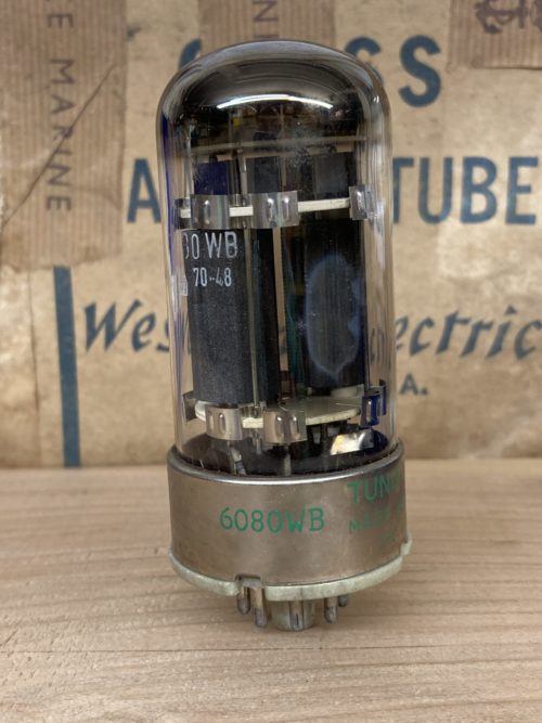 6080WB Tung-Sol/Chatham, graphite plates, milspec, 6AS7G sub - Image 3