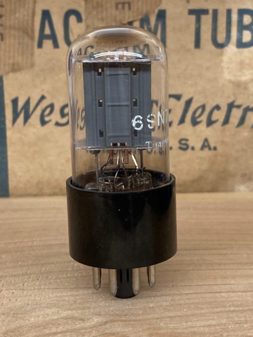6SN7GT ECC33 B65 british Tungsram/GEC/Osram, fat black base - Image 2