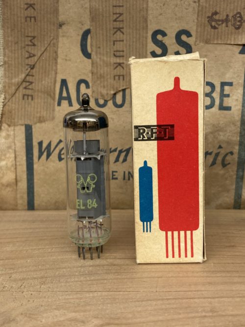 EL84 RFT, NOS in original box from 1960ies, tested and guaranteed