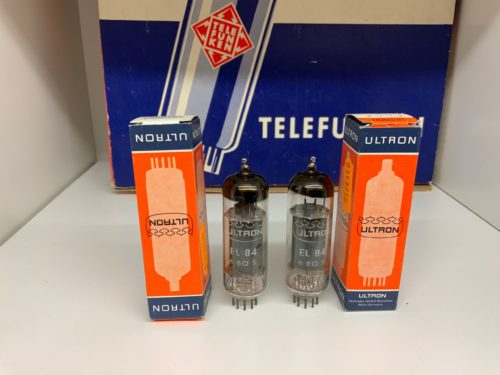 EL84 branded Ultron, one pair, tested and guaranteed