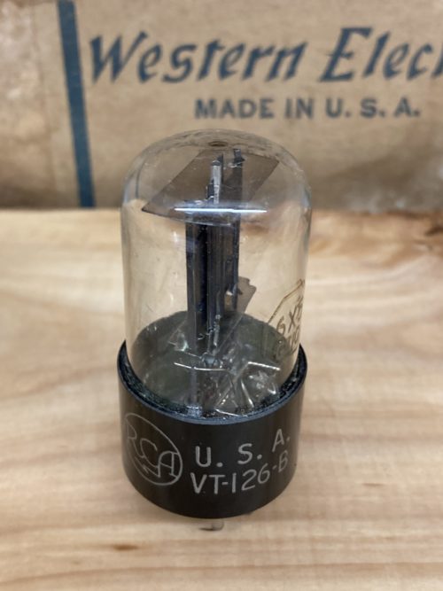 6X5GT EZ35 VT126B RCA, NOS, black plates, D-getter, silver print, milspec - Image 4