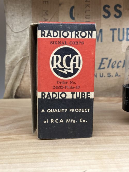 6X5GT EZ35 VT126B RCA, NOS, black plates, D-getter, silver print, milspec - Image 5