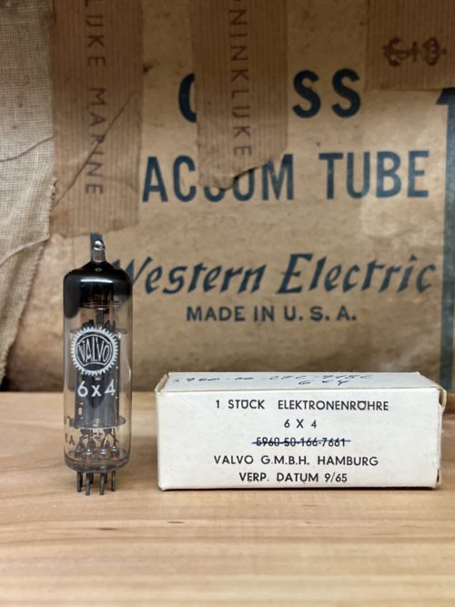 EZ90 6X4 CV493 U78 Mullard branded Valvo true NOS/NIB, square-getter - Image 2