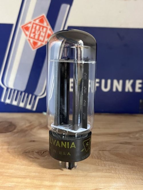 5U4GB Sylvania, long black plate, tall boy, top O-getter - Image 3