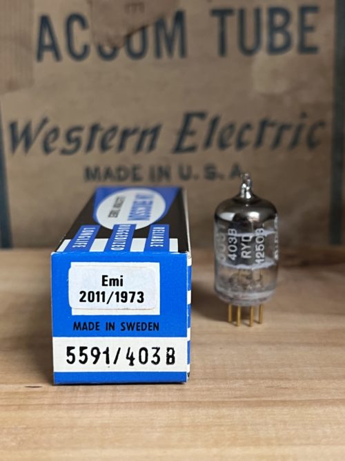 403B, 5591, EF95, 6AK5 LM Ericsson, licenced WE copy with gold pins!