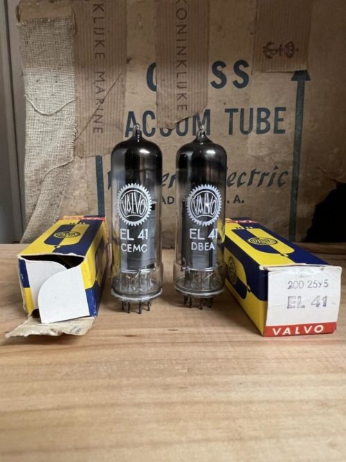 EL41 Valvo, small lot of super vintage NOS tubes