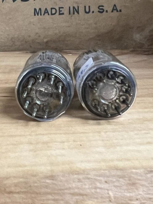 ECC82 12AU7 Telefunken, slightly used, test like new, diamond <> on bottom, one pair (2) - Image 3