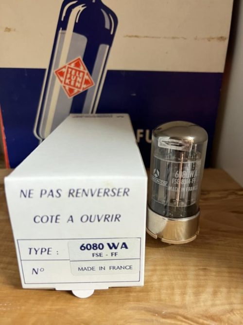 6080WA Thomson CSF milspec production true NOS, 6AS7G sub