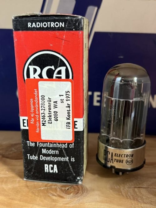 6080WA RCA vintage milspec production, true NOS, 6AS7G sub