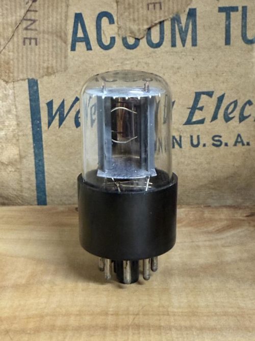 6SN7GTA GE side O-getter, used, test good - Image 2
