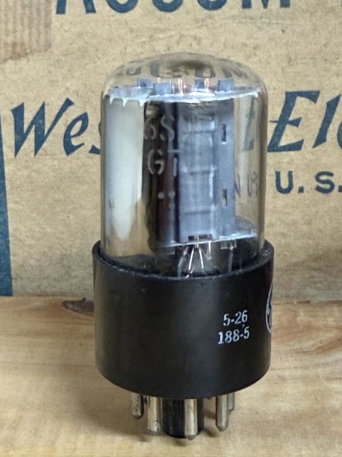 6SN7GTB GE side O-getter, test excellent - Image 3