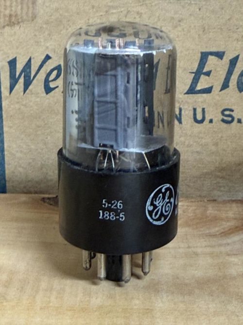 6SN7GTB GE side O-getter, test excellent - Image 2