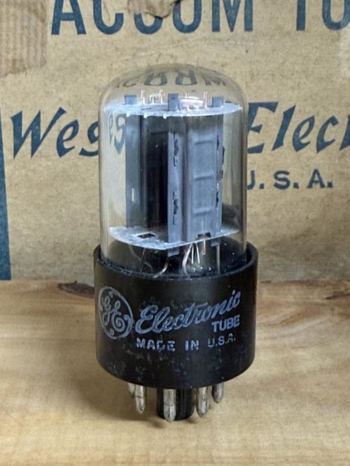 6SN7GTB GE side O-getter, used, test excellent