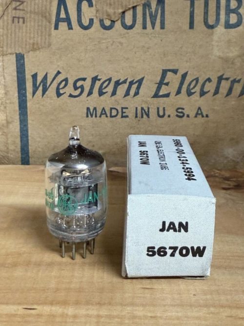 5670W JAN GE, 396A, 2C51, 1980ies, black plate, milspec