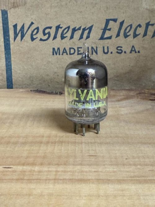 5670 Sylvania, 396A, 2C51 true NOS/NIB, grey plate, big splash