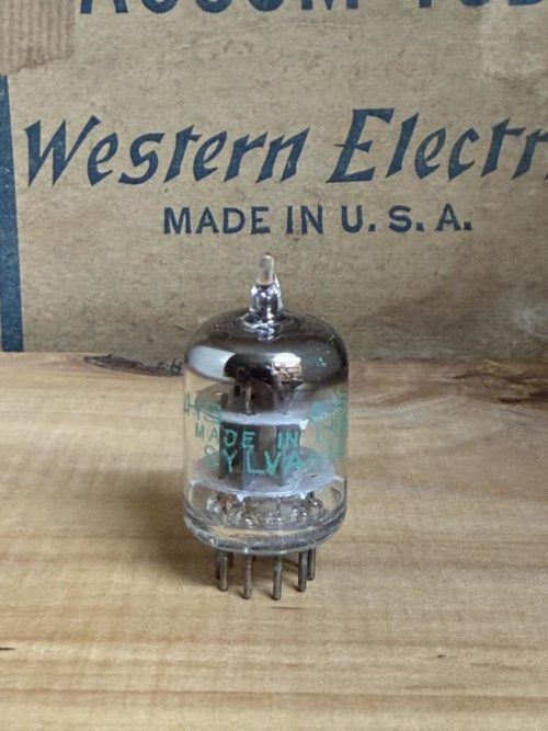 5670 Sylvania, 396A, 2C51 true NOS/NIB, grey plate, O-getter, 1960ies