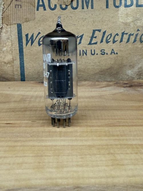 12BH7A Brimar, NOS, short black ladder plate, round getter - Image 3