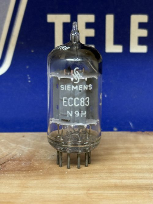 ECC83 12AX7 Siemens, long plate, mCN series, declined D-foil getter, extremely rare