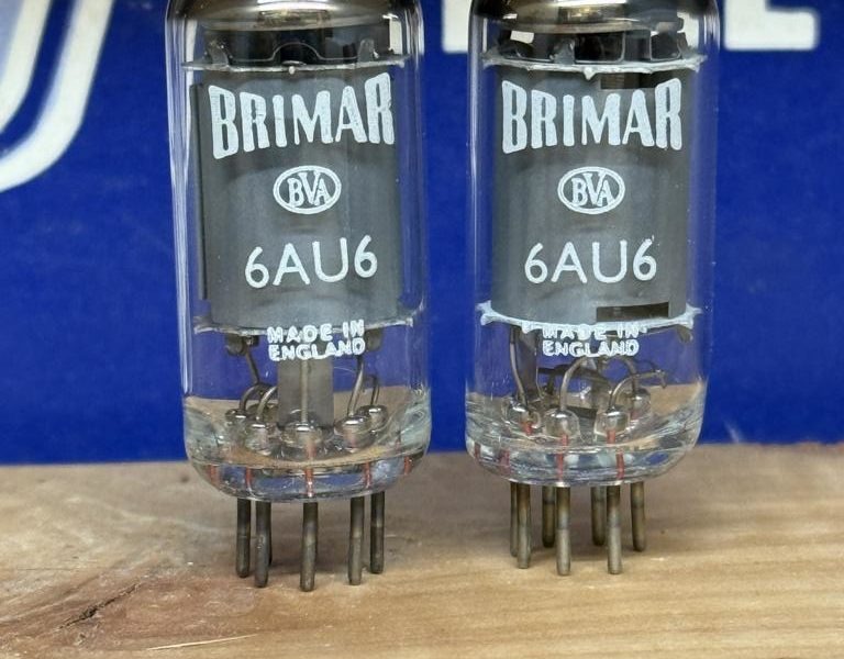 6AU6 EF94 Brimar UK, matched pair (2), NOS